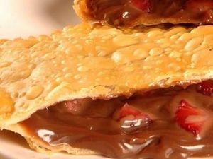 Pastel de Morango com Creme de Avelã