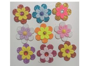 ADESIVO FLOR DUAS CORES 20 unidades
