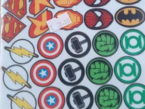 CARTELA  HEROIS E ESCUDOS