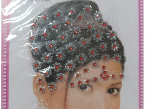 PIERCING PRATA COM VERMELHO