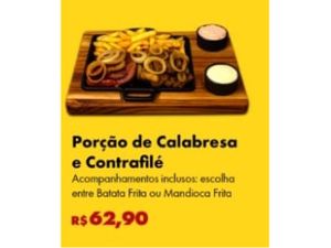 Porção de  Calabresa com Contrafilé