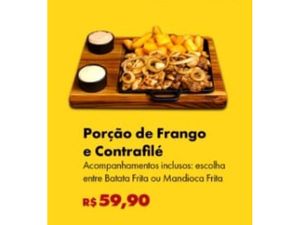 Porção de Frango com Contrafilé