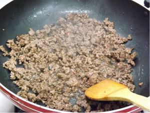 Carne moida frita