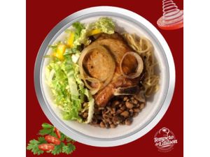 Bisteca frita suína