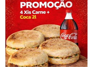 4 Xis de Carne + Coca 2 L
