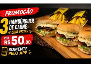 Promo Do Dia 3 Hb + 3 fritas