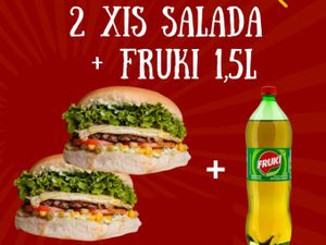 2 XIS SALADA + REFRIGERANTE 1,5L