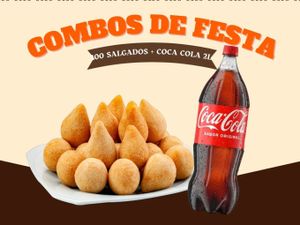 250 SALGADOS + 1 COCA COLA 2 L