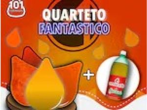 20 coxinhas tradicionais + convenção 2l ou dell valle 1l