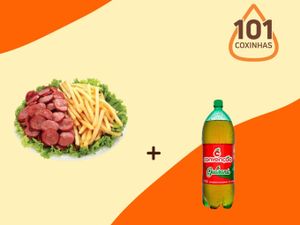 porção de calabresa + 1 convenção guaraná 2l