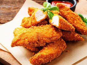 Filé de frango á milanesa