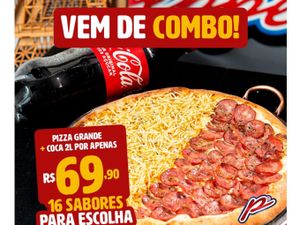 PIZZA GRANDE +  REFRI  2 LITROS **PROMO**  2 SABORES