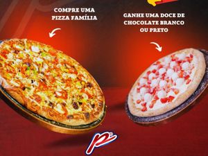 PIZZA FAMÍLIA + PEQUENA DOCE GRÁTIS