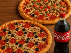 Combo 2 Pizzas Familía + Refri