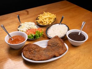 1/2 (meia) Refeição de Alcatra À Milanesa