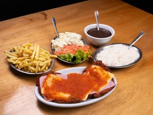 1/2 (meia) Refeição de Alcatra À Parmegiana