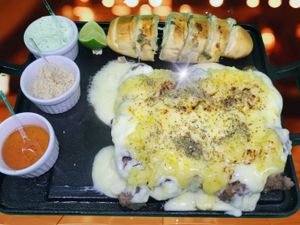 barca de kafta com queijo