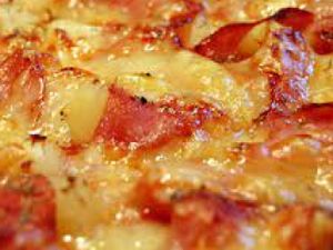 Pizza Bacon c abacaxi