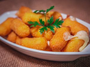 Polenta com queijo 350g